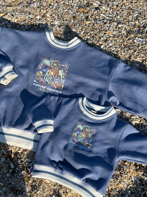 Blue Road Trip Australia Jumper