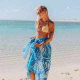 Blue Hibiscus Sarong
