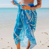 Blue Hibiscus Sarong