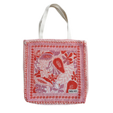 Pink Papaya Rug & Tote Bag