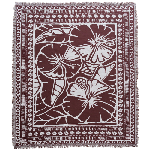 The Brown Hibiscus Rug