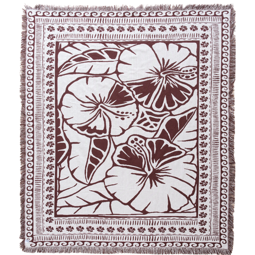 The Brown Hibiscus Rug