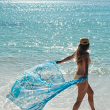 Blue Hibiscus Sarong