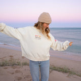 Salty Aura Pink Embroidery Jumper