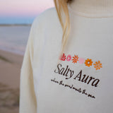 Salty Aura Pink Embroidery Jumper