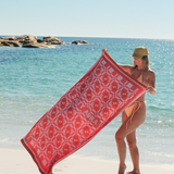 Salty Aura Sun Towel Pink