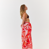 Red Hibiscus Sarong