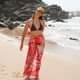 Red Hibiscus Sarong