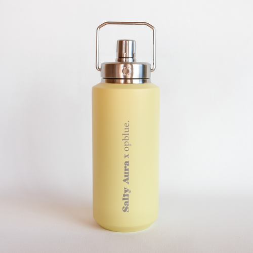 Pastel Yellow 950ml Insulated Drink Bottle