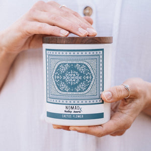 Nomad X Salty Aura Candle – Cactus Flower