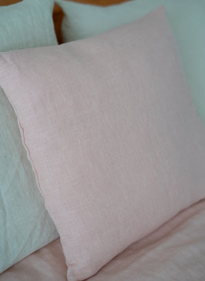 100% Hemp Cushion Cover Blush