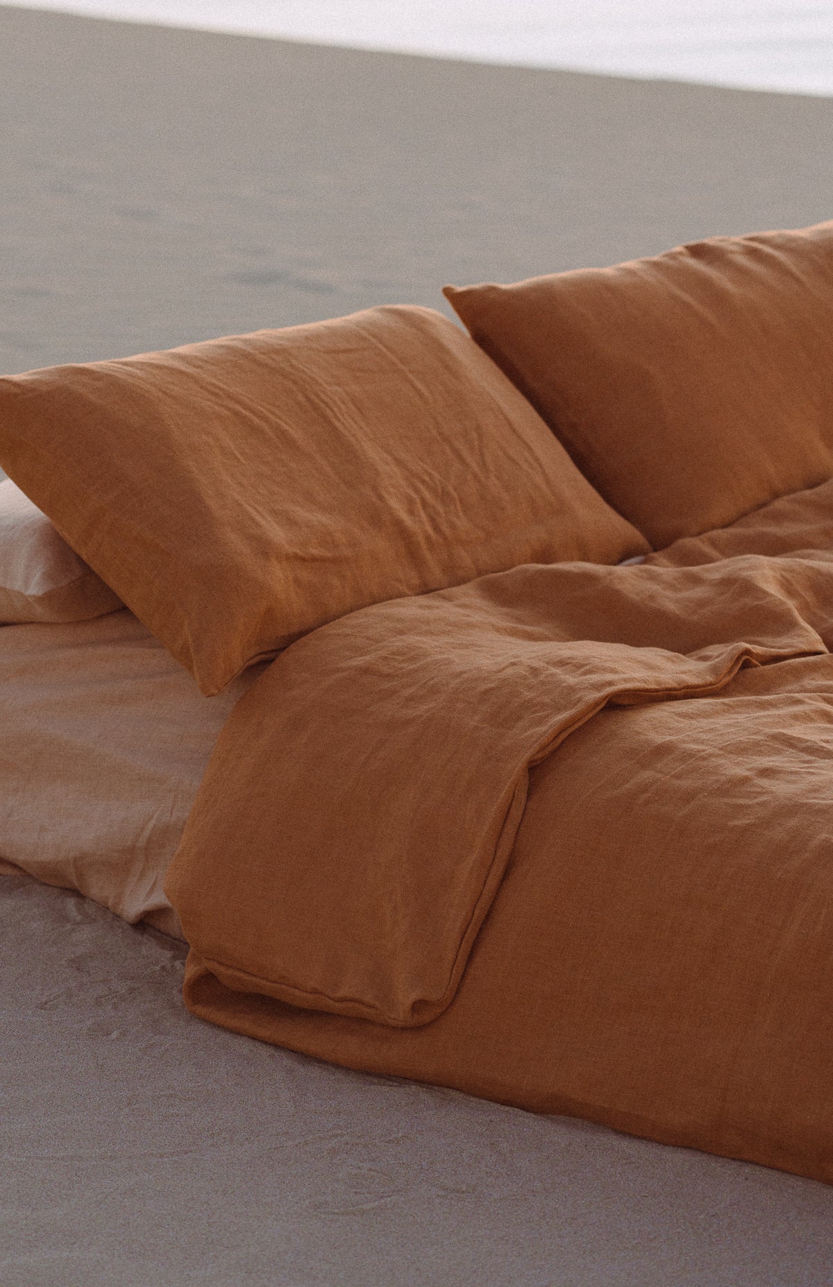 Terracotta Hemp Pillowcase Set
